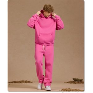 Men’s Spring 2026 American-style streetwear loose-fit hooded sweatshirt